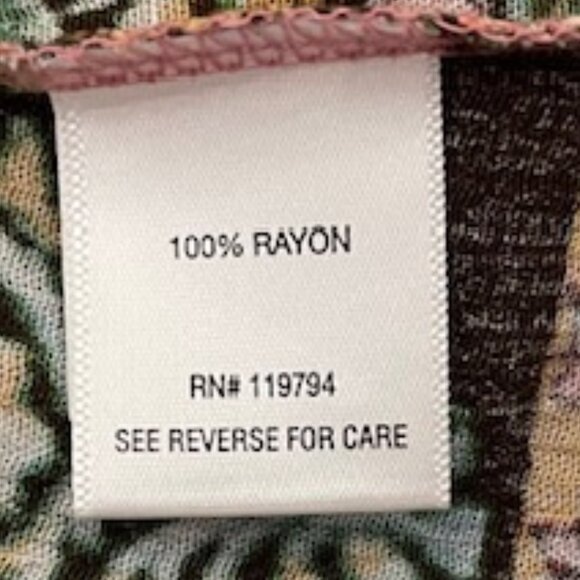 Farmer's Market by One World XL Neck Plunge Asymmetrical Boho Top - Picture 6 of 7